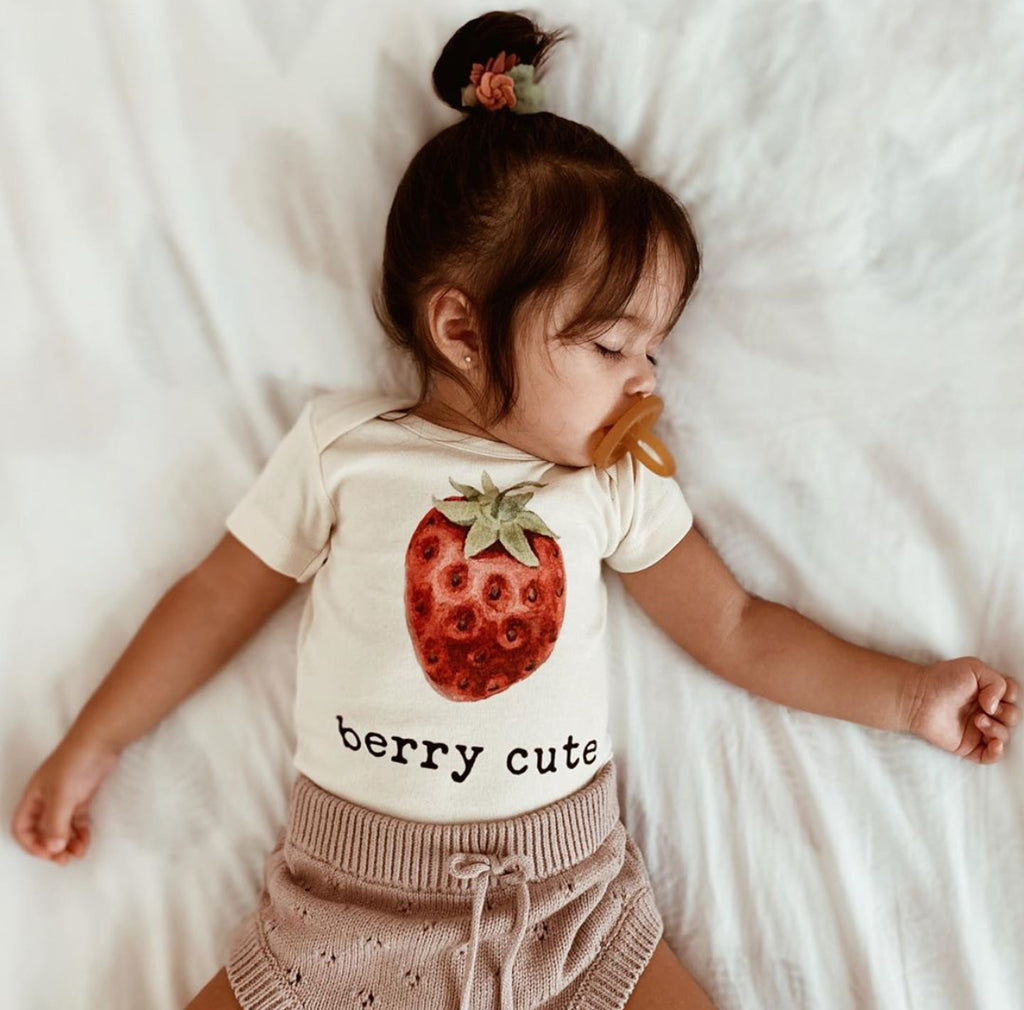  So Berry Cute Baby Onesie® Cute Bodysuit for Newborn Outfit for  Kids Shirt Blueberry Clothes 11 (Short Sleeve Natural, 4T) : Handmade  Products