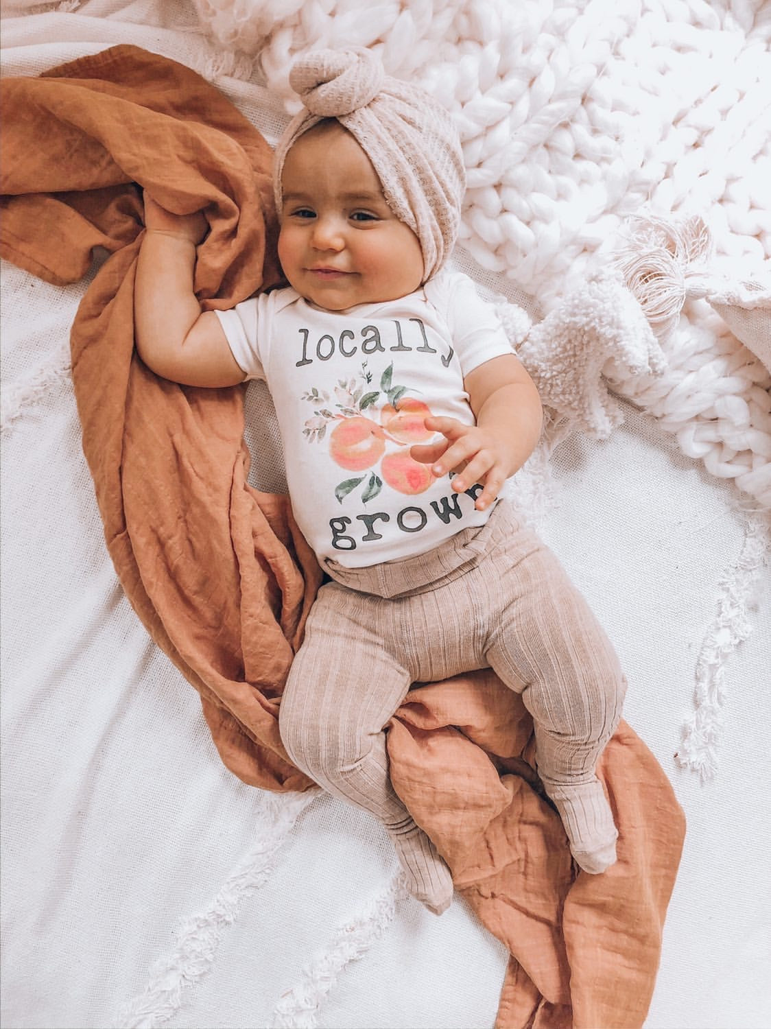 Locally Grown Peach Bodysuit