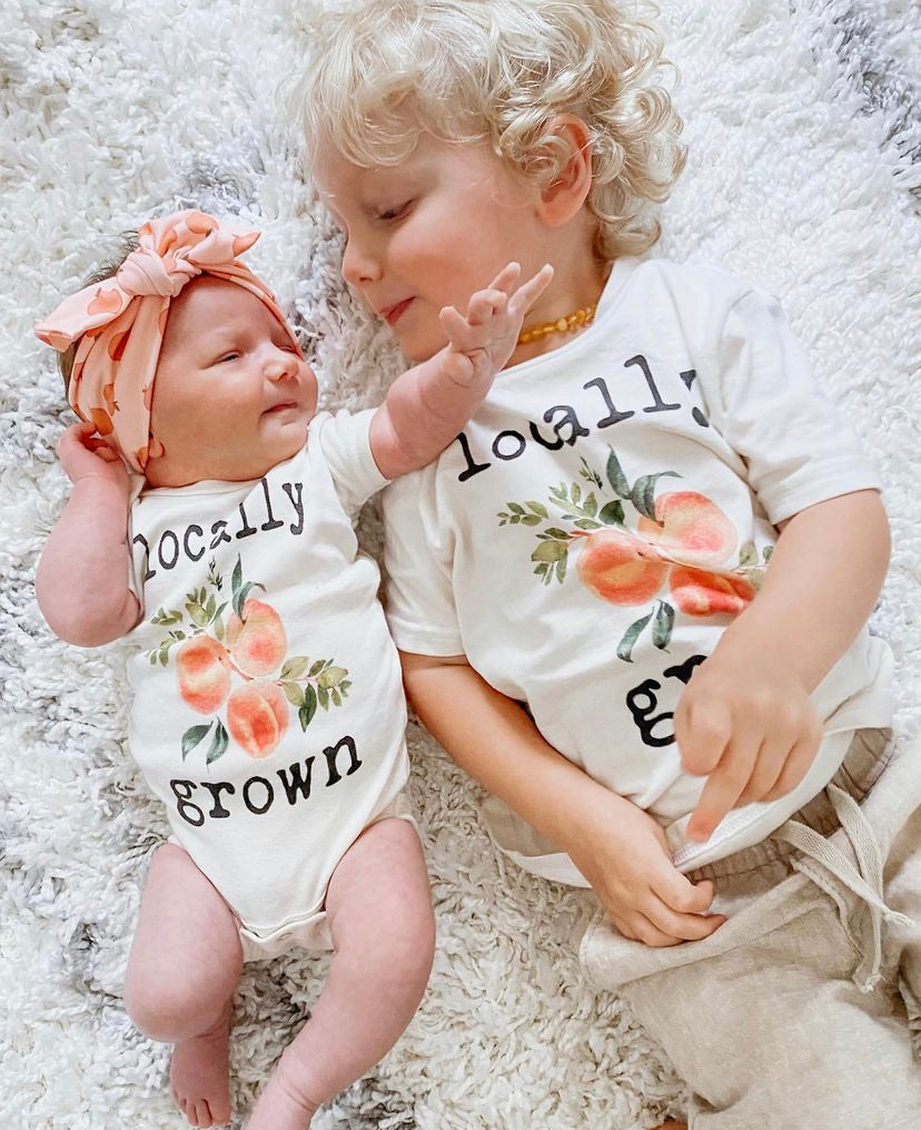 Locally Grown Peach Bodysuit