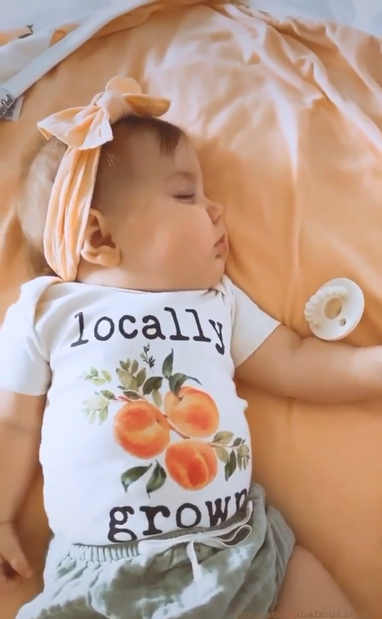 Locally Grown Peach Bodysuit