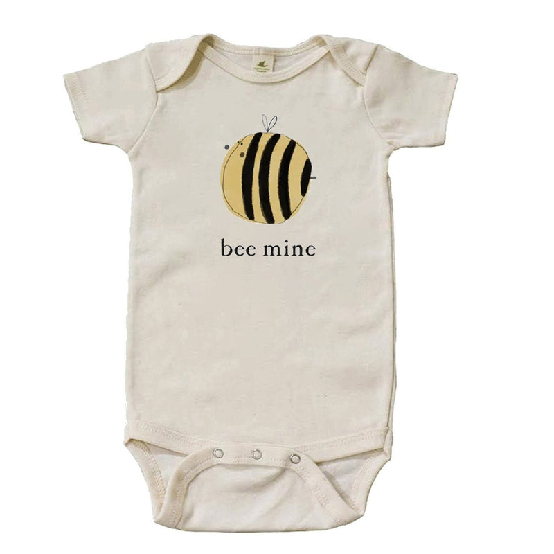 "Bee Mine" Short Sleeve Organic Bodysuit
