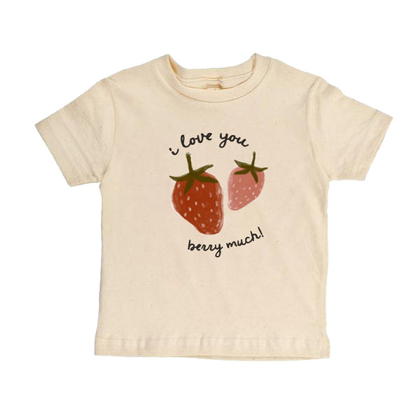 "I Love You Berry Much!" Short Sleeve Organic Tee