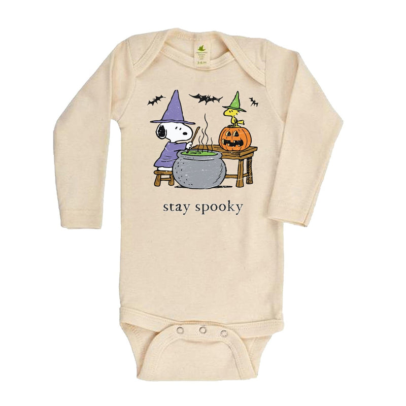 "Stay Spooky" Long Sleeve Organic Bodysuit