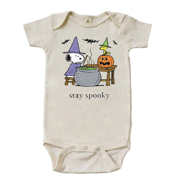 "Stay Spooky" Short Sleeve Organic Bodysuit