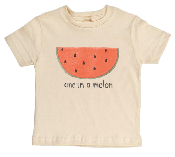 "One In A Melon" Gender Neutral Short Sleeve Organic Tee