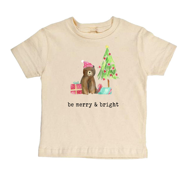 "Be Merry & Bright" Short Sleeve Organic Tee