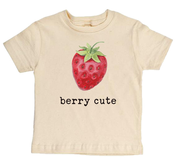 "Berry Cute" Short Sleeve Organic  Tee