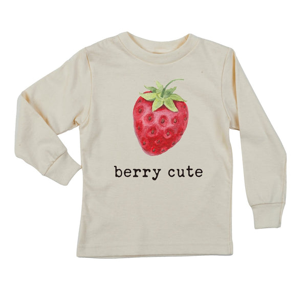 "Berry Cute" Long Sleeve Organic Tee