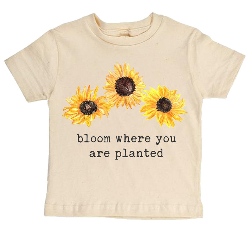 "Bloom Where You Are Planted" Short Sleeve Organic Tee