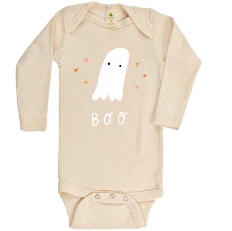 "Boo" Long Sleeve Organic Bodysuit