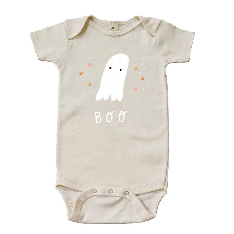 "Boo" Short Sleeve Organic Bodysuit