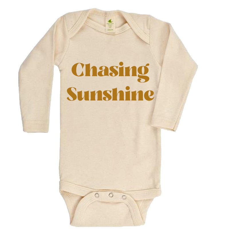 "Chasing Sunshine" Long Sleeve Organic Bodysuit