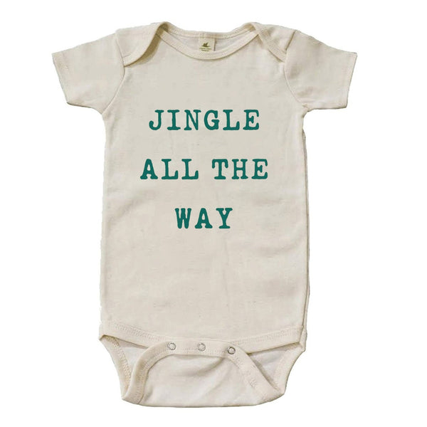 "Jingle All The Way" Short Sleeve Organic Bodysuit