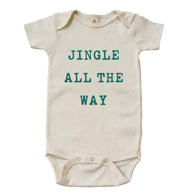 "Jingle All The Way" Short Sleeve Organic Bodysuit