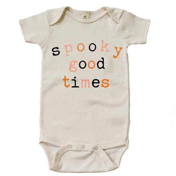 "Spooky Good Times" Short Sleeve Organic Bodysuit