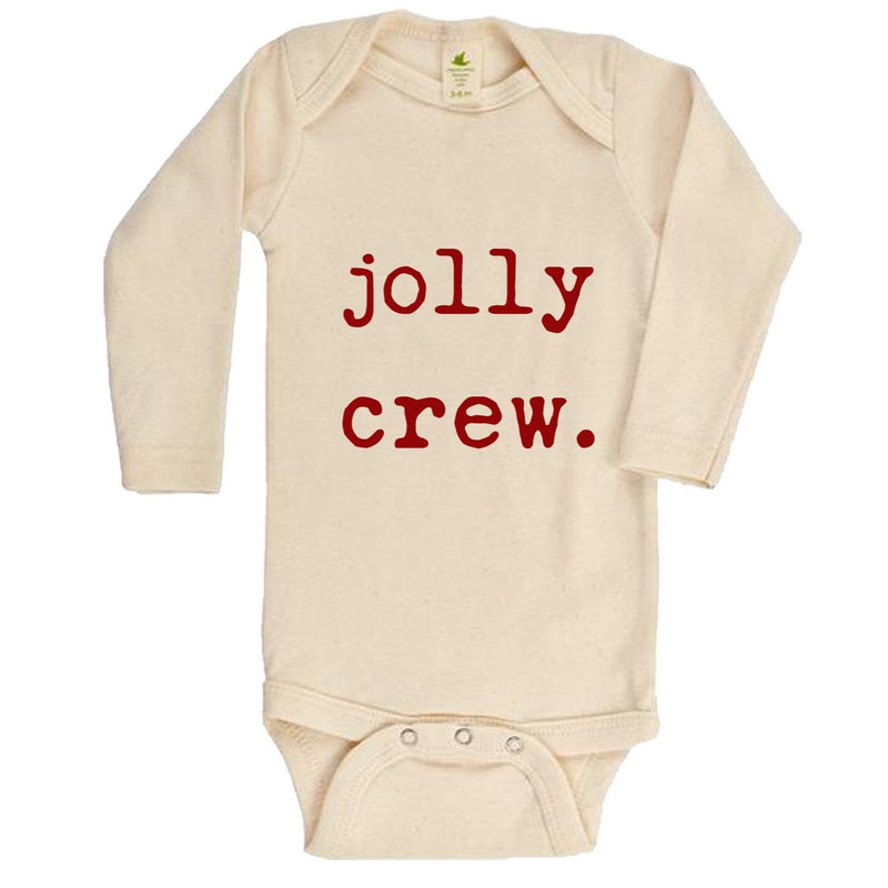 "Jolly Crew" Long Sleeve Organic Bodysuit