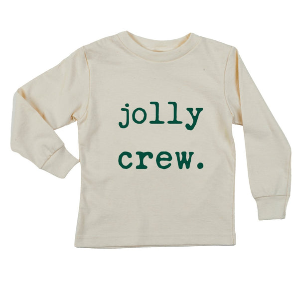 "Jolly Crew" Evergreen Long Sleeve Organic Tee