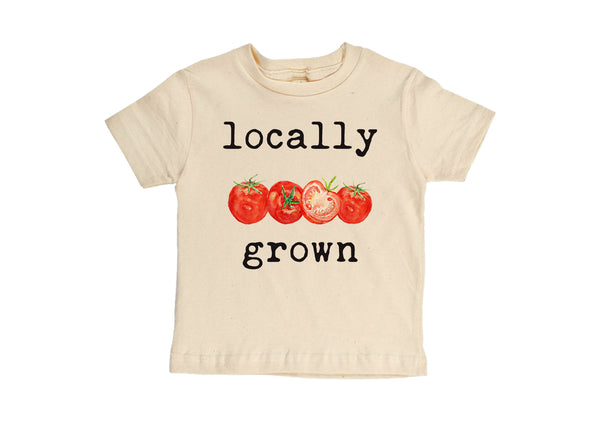 "Locally Grown" Tomato Short Sleeve Organic Tee