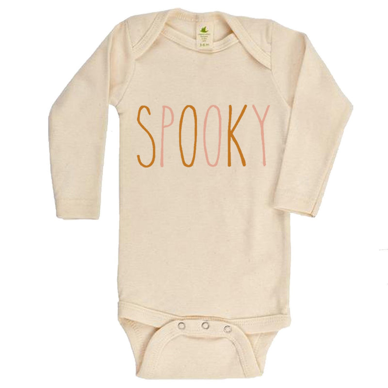 "Spooky" Long Sleeve Organic Bodysuit