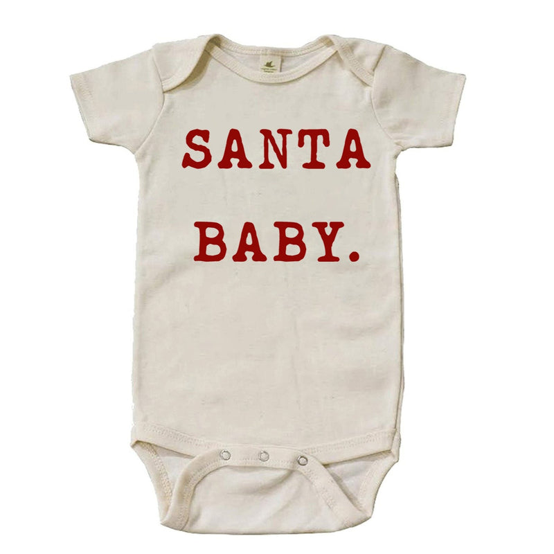 "Santa Baby" Short Sleeve Organic Bodysuit