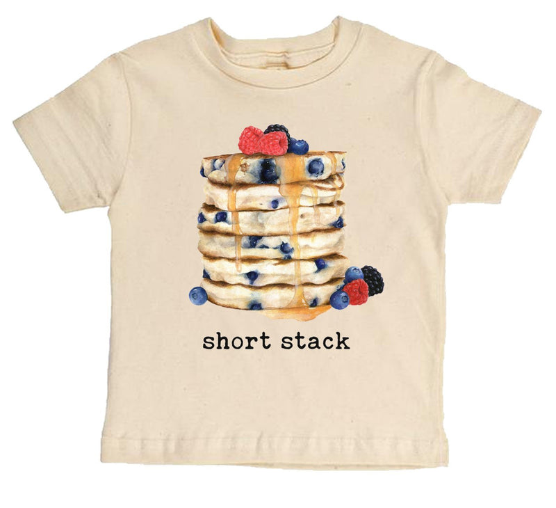 "Short Stack" Pancake Short Sleeve Organic Tee