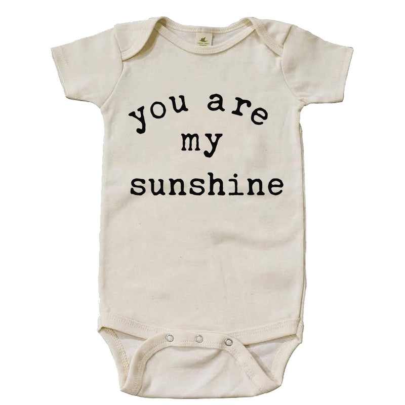 "You Are My Sunshine" Short Sleeve Organic Bodysuit